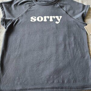 Gray sorry Rebellious One T-Shirt
